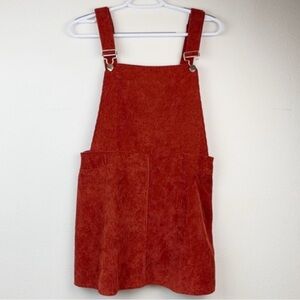SHEIN corduroy fall winter bib skirt overalls jumper mini skirt